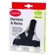 10 premium harness and reins black