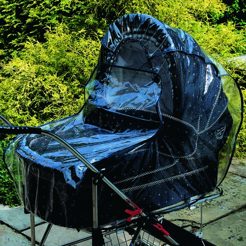 pram with rain cover